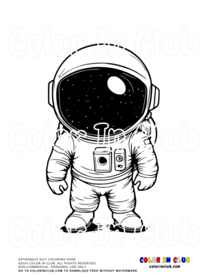 Astronaut Suit Coloring Page