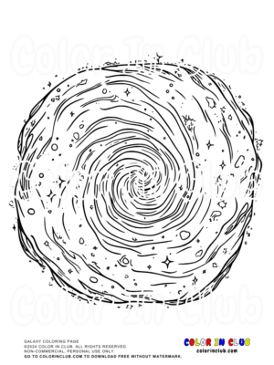 Galaxy Coloring Page