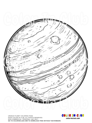Uranus Planet Coloring Page